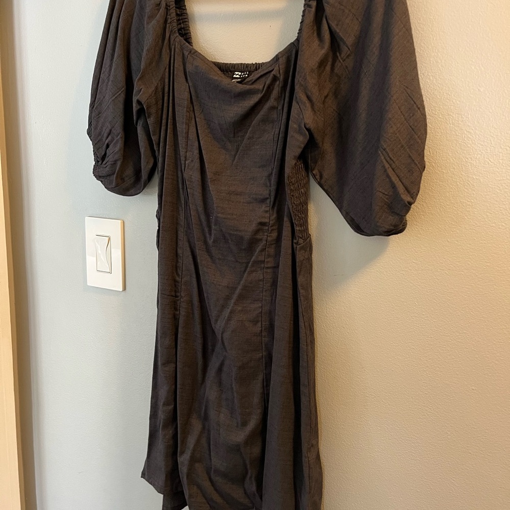 Billabong Black Puff Sleeve Dress